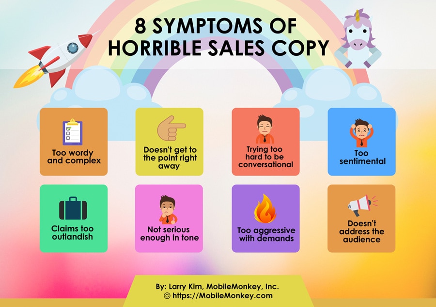 8 Symptoms of Horrible Sales Copy
