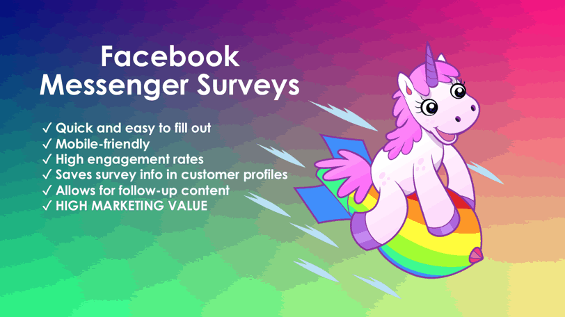 facebook messenger survey unicorns