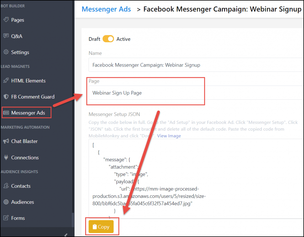 Messenger Ads on Facebook Ad Manager