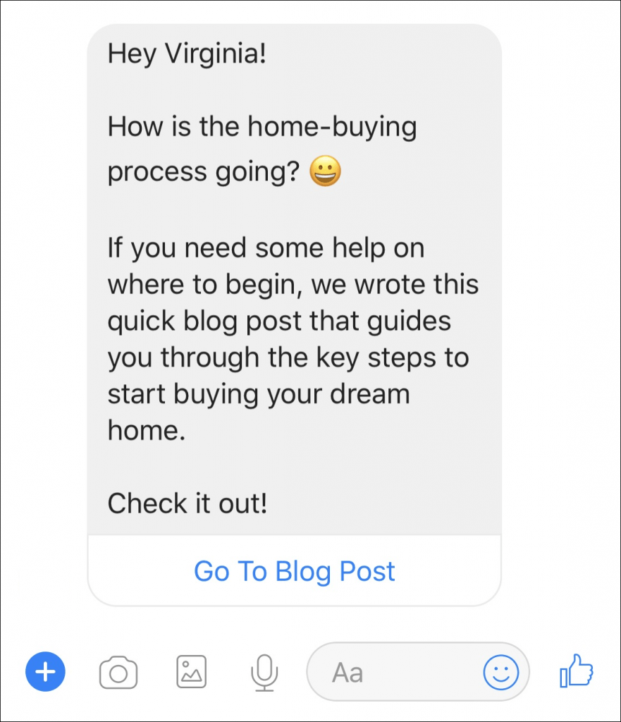 real estate chatbot drip campaign 3