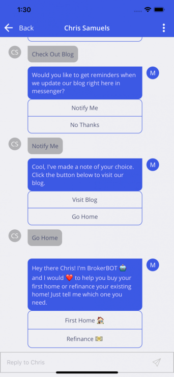 Bot Human Handoff: In-app conversation history
