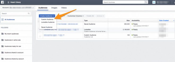messenger chatbot for instagram: create custom audience facebook ads manager
