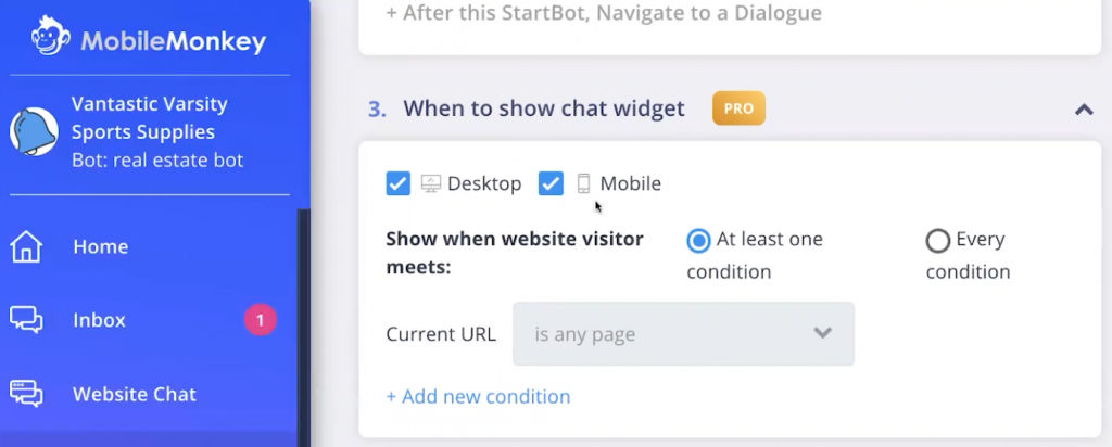 7) Consider advanced chat widget options