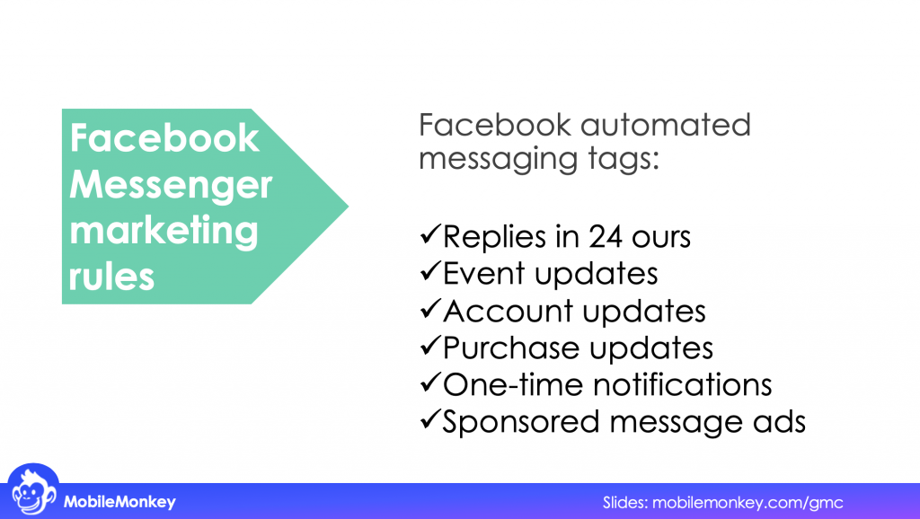 Facebook Messenger marketing rules
