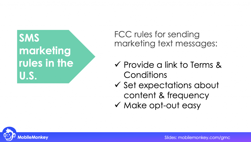 SMS marketing rules in the U.S.