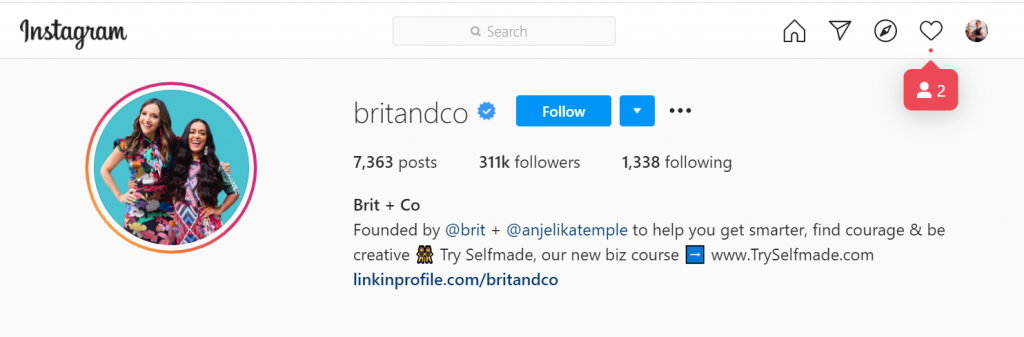 best Instagram marketing accounts: Brit + Co