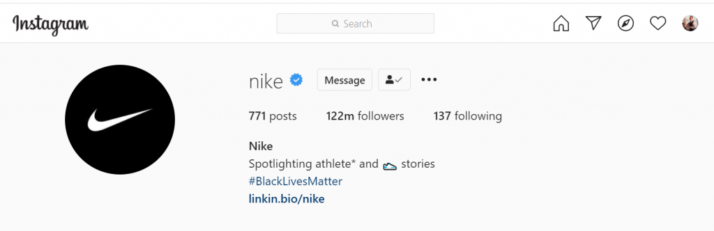 best Instagram business accounts: Nike