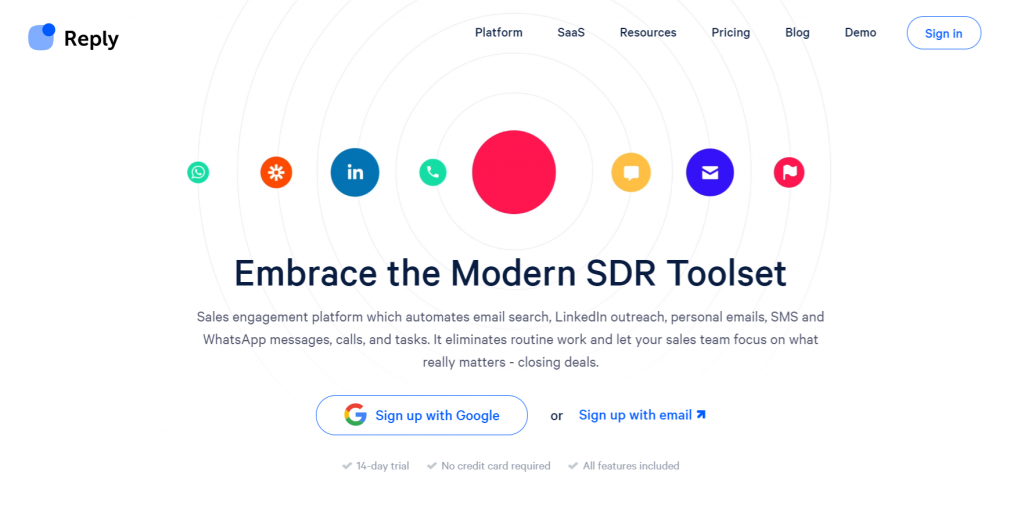 herramientas de generación de clientes potenciales para SDR