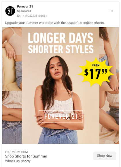 Forever 21 ad