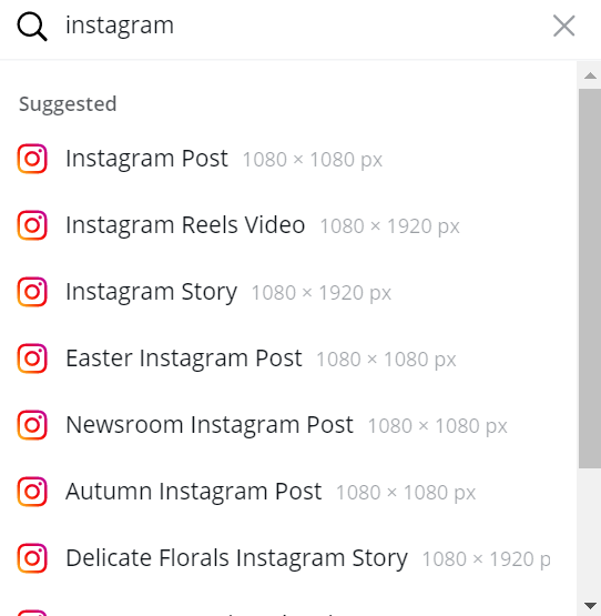 Canva’s Instagram tools